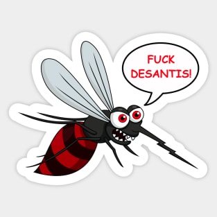 Fuck Desantis Malaria Mosquito Sticker